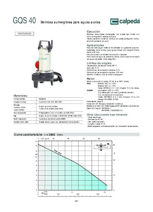 Pompe fognarie Calpeda GQV 50-8