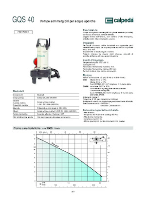 Pompe fognarie Calpeda GQV 50-8