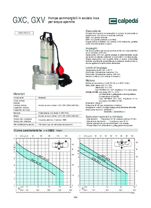 Pompe fognarie Calpeda GXV 40-9