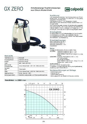 Pompe fognarie Calpeda GXRM Zero