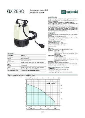 Pompe fognarie Calpeda GXRM Zero