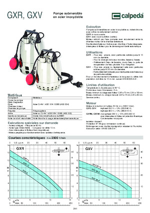 Pompe fognarie Calpeda GXVM 25-10