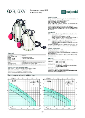 Pompe fognarie Calpeda GXVM 25-10