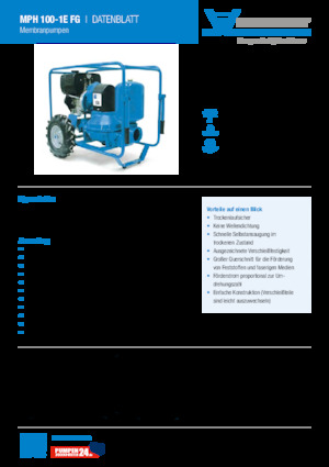 Pompe fognarie Heide-Pumpen MPH 100-1E FG
