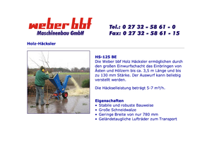 Biotrituratori weber bbf HS 125 BE