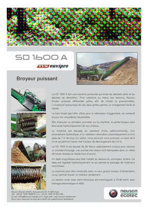 Biotrituratori Neuson-Ecotec SD 1600 A