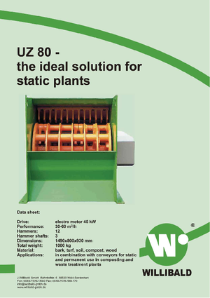 Biotrituratori Willibald UZ 80