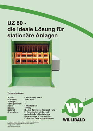 Biotrituratori Willibald UZ 80