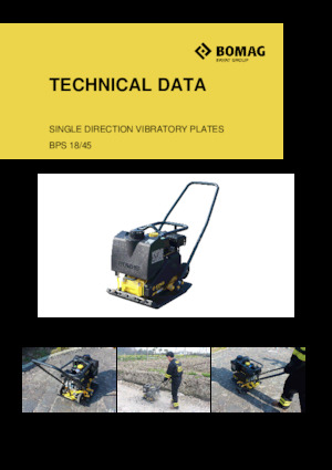 Piastre vibranti monodirezionali Bomag BPS 18/45