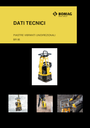 Piastre vibranti monodirezionali Bomag BR 95