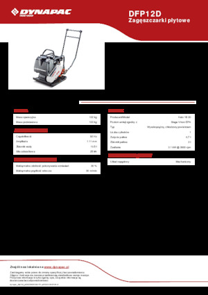 Piastre vibranti monodirezionali Dynapac DFP12D