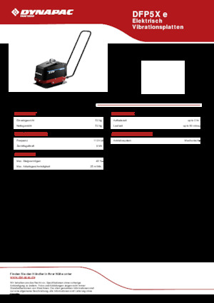 Piastre vibranti monodirezionali Dynapac DFP5X e
