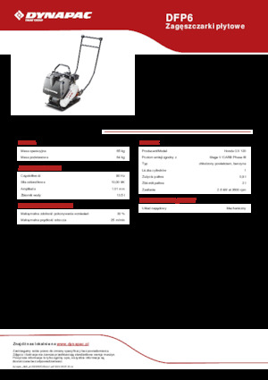 Piastre vibranti monodirezionali Dynapac DFP6