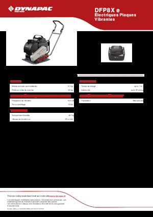 Piastre vibranti monodirezionali Dynapac DFP8X e