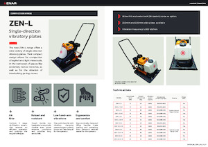 Piastre vibranti monodirezionali Enar ZEN 20GH