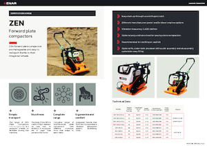 Piastre vibranti monodirezionali Enar ZEN20 CDHV