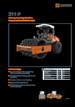 Compattatori stradali vibranti monotamburo Hamm 311 P