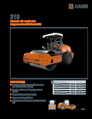 Compattatori stradali vibranti monotamburo Hamm 318