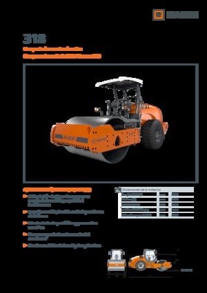 Compattatori stradali vibranti monotamburo Hamm 318