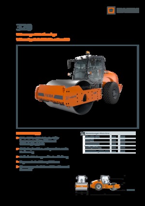 Compattatori stradali vibranti monotamburo Hamm 320