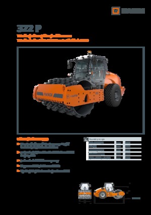 Compattatori stradali vibranti monotamburo Hamm 322 P