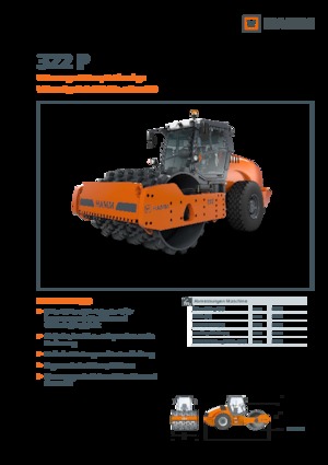 Compattatori stradali vibranti monotamburo Hamm 322 P