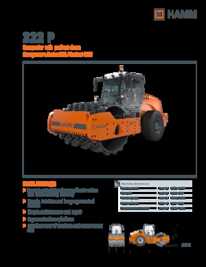 Compattatori stradali vibranti monotamburo Hamm 322 P