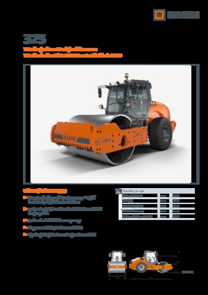Compattatori stradali vibranti monotamburo Hamm 325