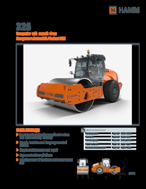 Compattatori stradali vibranti monotamburo Hamm 325
