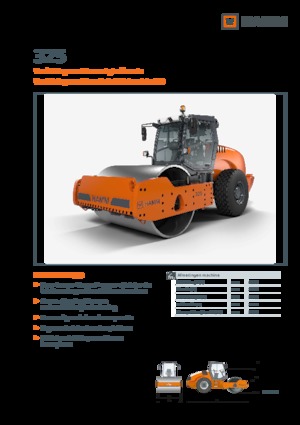 Compattatori stradali vibranti monotamburo Hamm 325