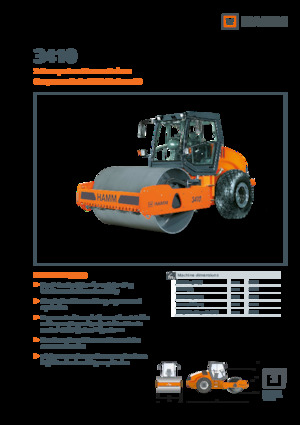 Compattatori stradali vibranti monotamburo Hamm 3410