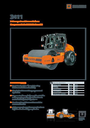 Compattatori stradali vibranti monotamburo Hamm 3411