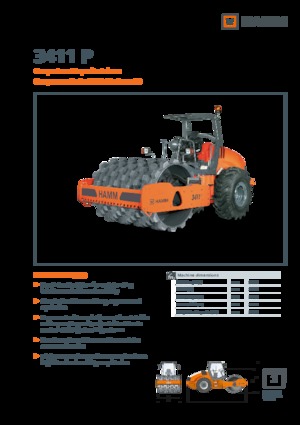 Compattatori stradali vibranti monotamburo Hamm 3411 P