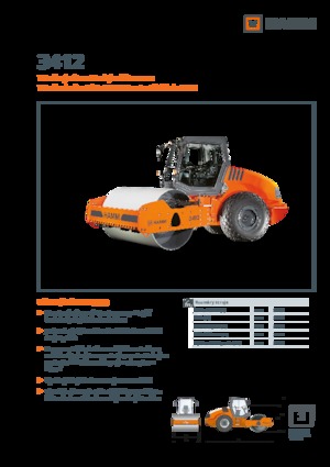 Compattatori stradali vibranti monotamburo Hamm 3412