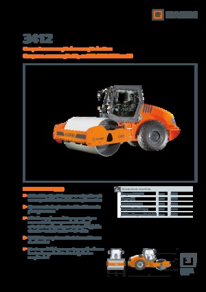 Compattatori stradali vibranti monotamburo Hamm 3412