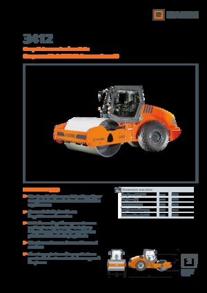 Compattatori stradali vibranti monotamburo Hamm 3412