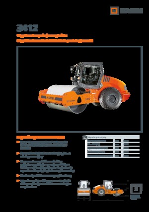 Compattatori stradali vibranti monotamburo Hamm 3412