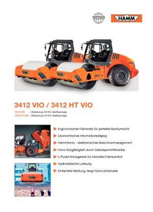Compattatori stradali vibranti monotamburo Hamm 3412 VIO