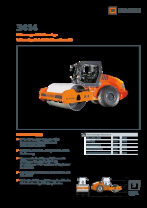 Compattatori stradali vibranti monotamburo Hamm 3414