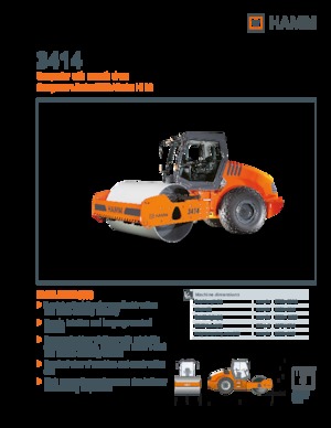 Compattatori stradali vibranti monotamburo Hamm 3414