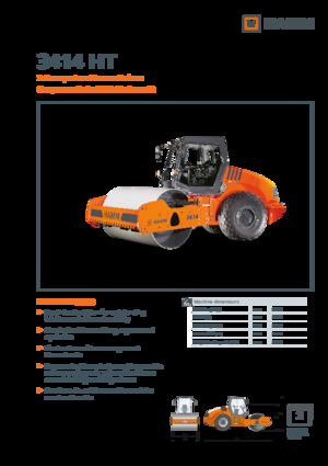 Compattatori stradali vibranti monotamburo Hamm 3414 HT
