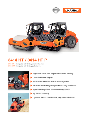 Compattatori stradali vibranti monotamburo Hamm 3414 HT-V