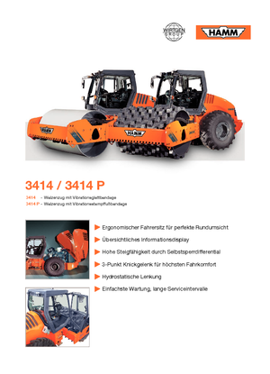 Compattatori stradali vibranti monotamburo Hamm 3414 P