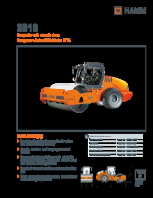 Compattatori stradali vibranti monotamburo Hamm 3518