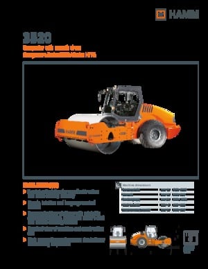 Compattatori stradali vibranti monotamburo Hamm 3520