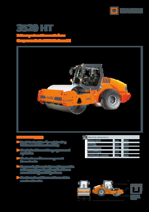Compattatori stradali vibranti monotamburo Hamm 3520 HT