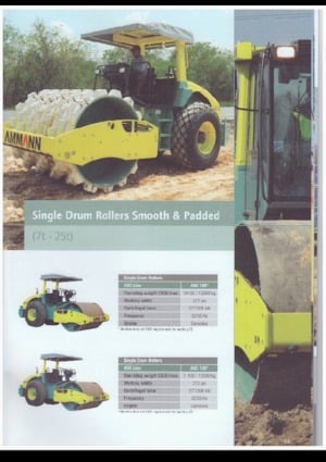 Compattatori stradali vibranti monotamburo Ammann AC 70