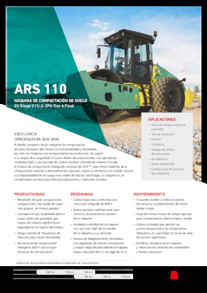 Compattatori stradali vibranti monotamburo Ammann ARS 110 PD
