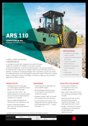 Compattatori stradali vibranti monotamburo Ammann ARS 110 PD