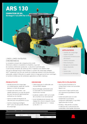 Compattatori stradali vibranti monotamburo Ammann ARS 130 PD